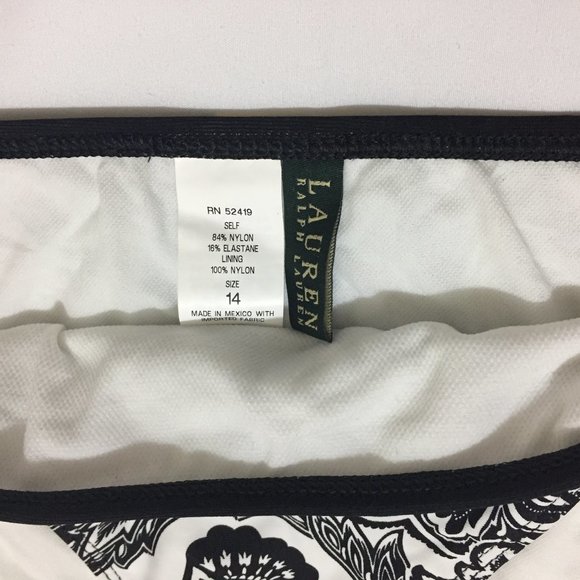 POLO RALPH LAUREN Women's Paisley Print Classic Bikini Bottom Size 14 - Picture 5 of 5